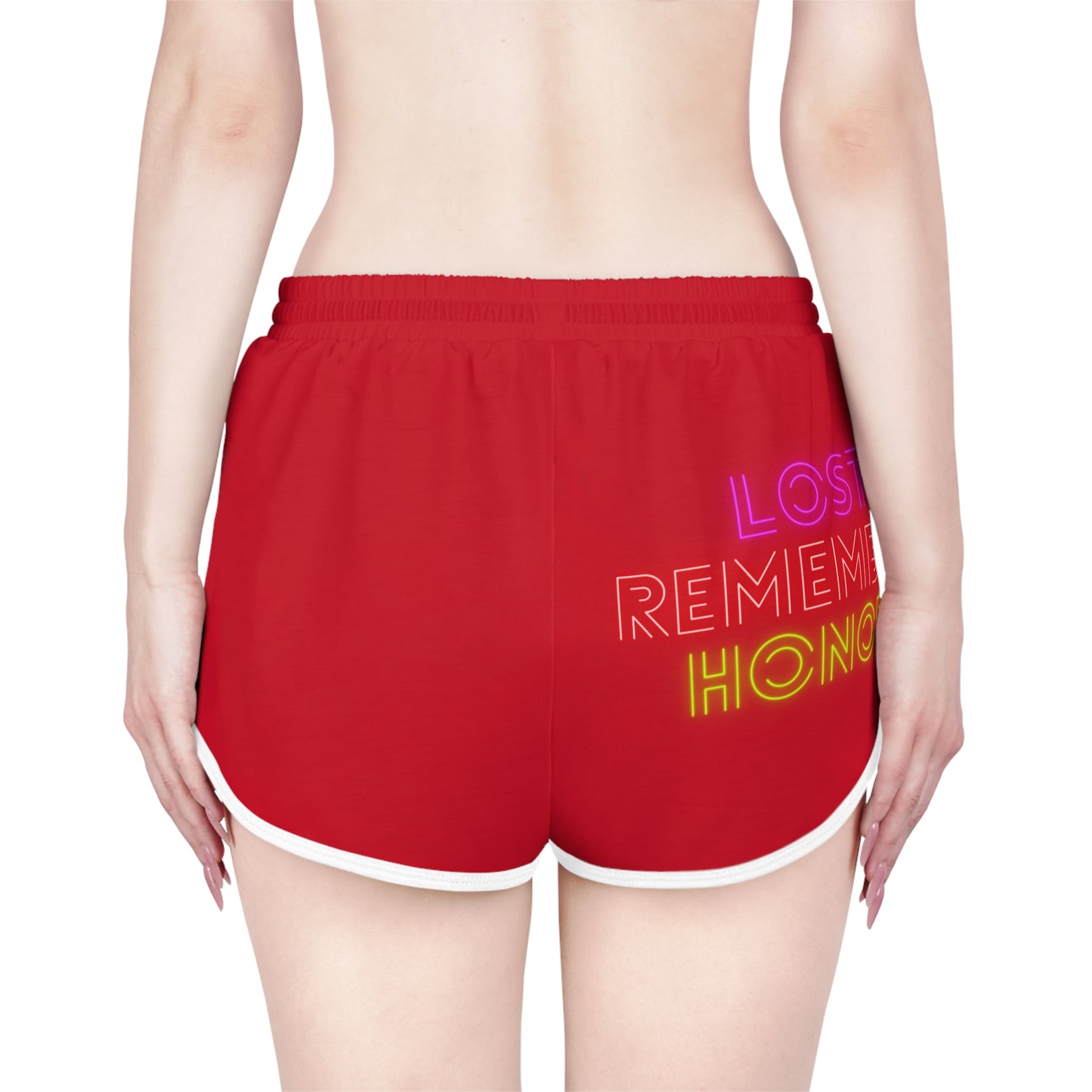 Women's Relaxed Shorts: Wrestling Dark Red