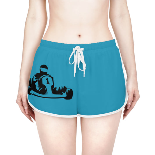 Women's Relaxed Shorts: Racing Turquoise
