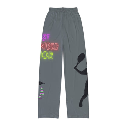 Kids Pajama Pants: Tennis Dark Grey