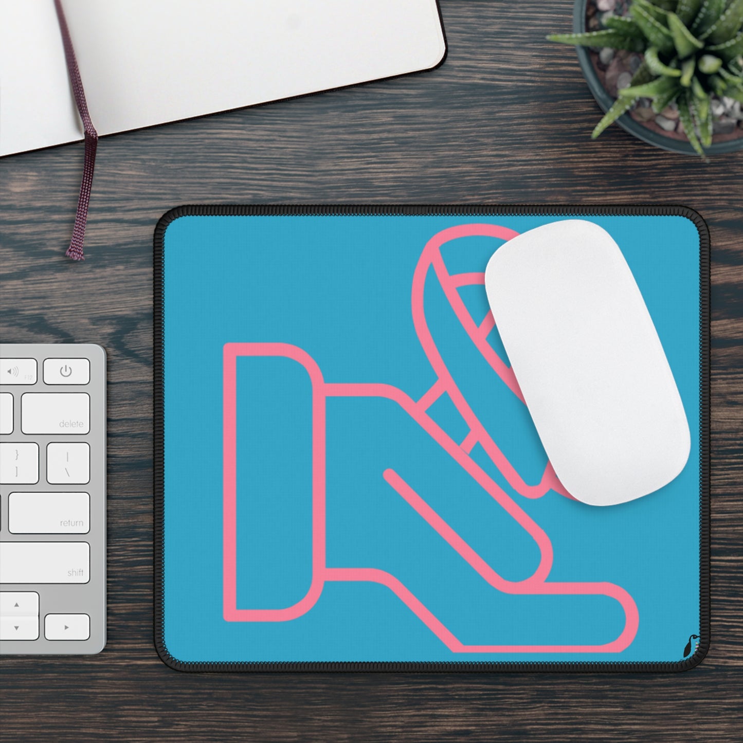 Gaming Mouse Pad: Fight Cancer Turquoise