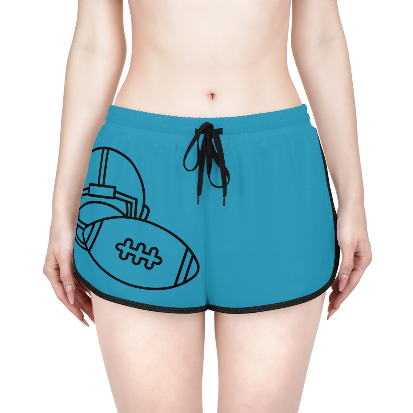 Women's Relaxed Shorts: Football Turquoise