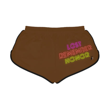 Women's Relaxed Shorts: Soccer Brown