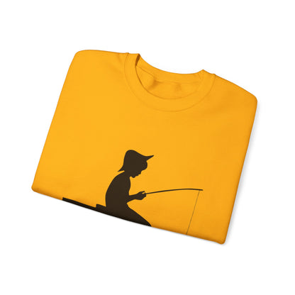 Heavy Blend™ Crewneck Sweatshirt: Fishing #1