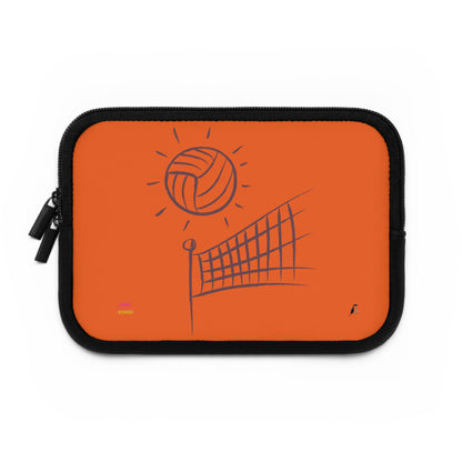 Laptop Sleeve: Volleyball Orange