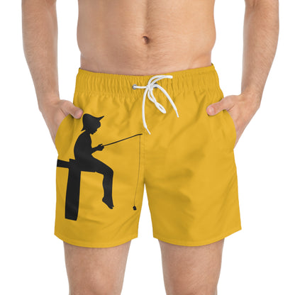 Swim Trunks: Fishing Yellow