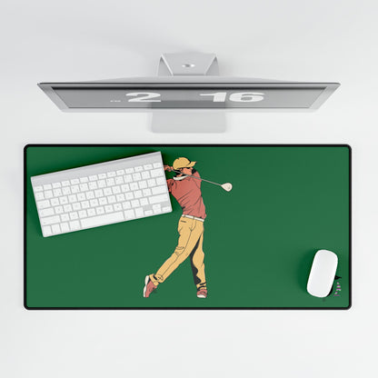 Desk Mats: Golf Dark Green