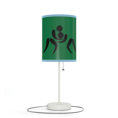 Lamp on a Stand, US|CA plug: Wrestling Dark Green