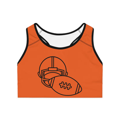 Sports Bra: Football Orange