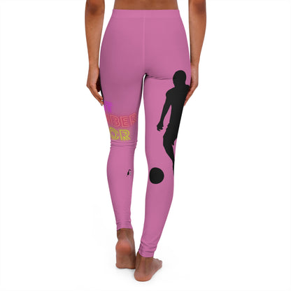 Women's Spandex Leggings: Soccer Lite Pink