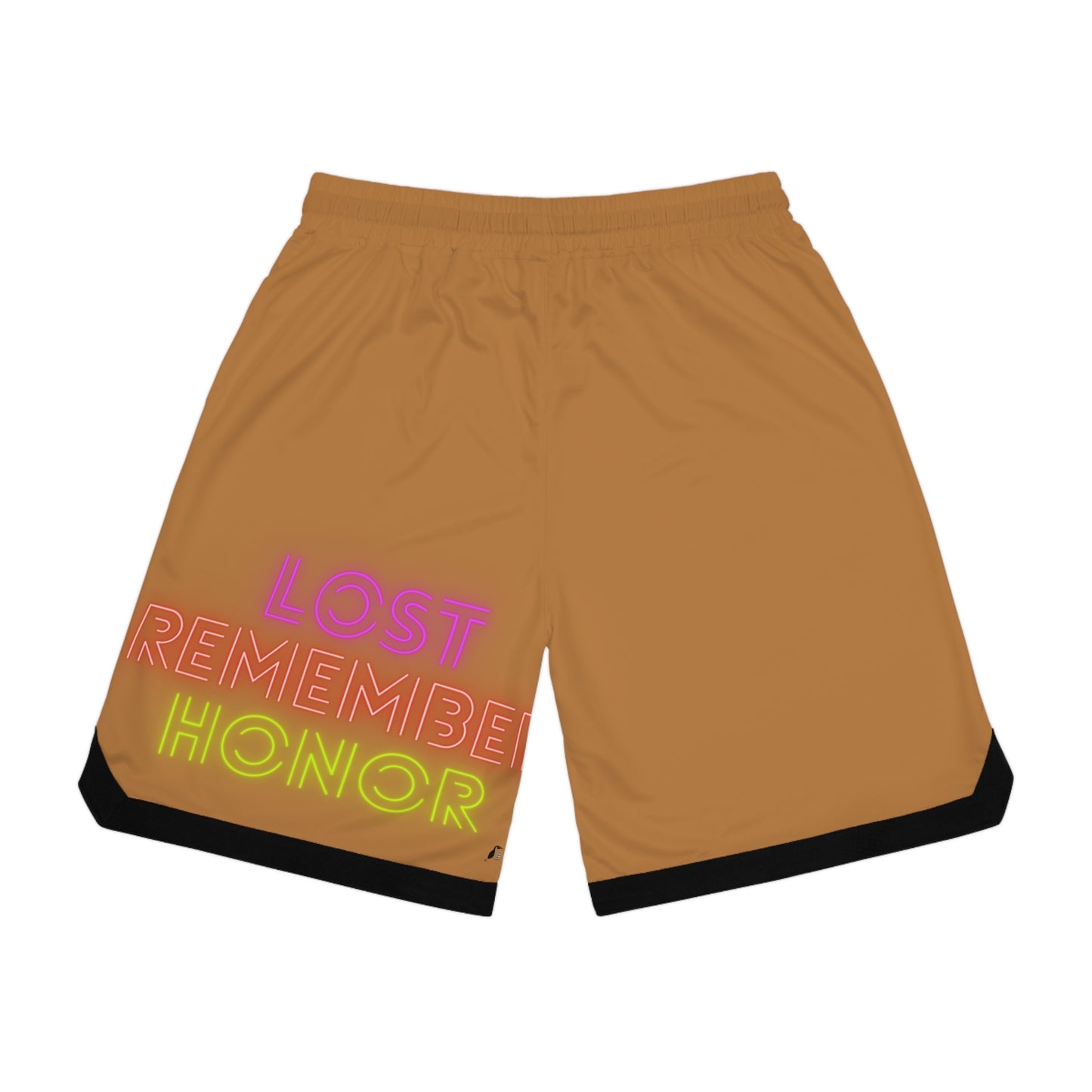 Basketball Rib Shorts: LGBTQ Pride Lite Brown