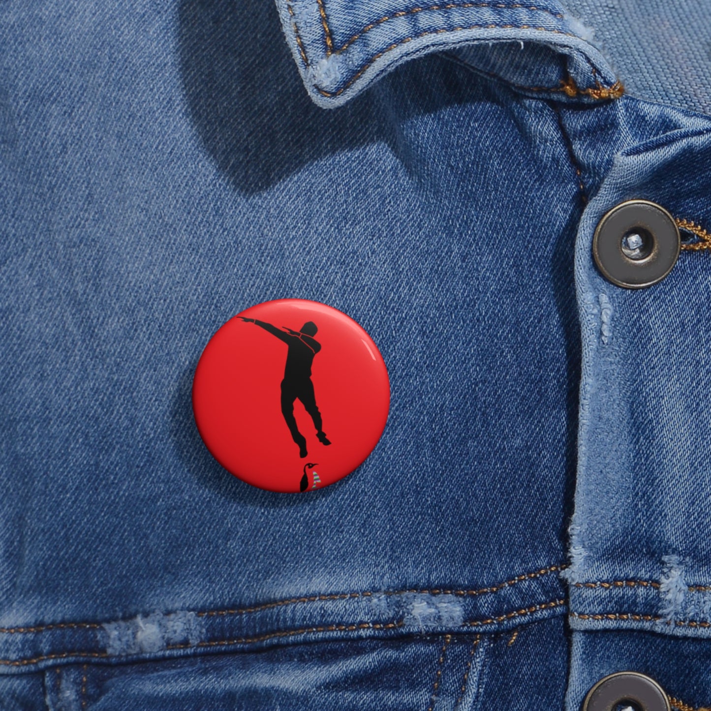Custom Pin Buttons Dance Red