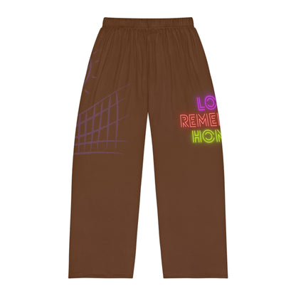 Men's Pajama Pants: Volleyball Brown