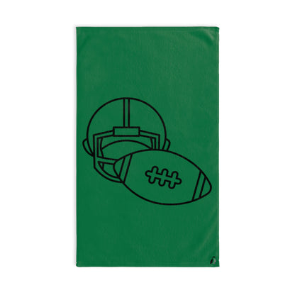 Hand Towel: Football Dark Green