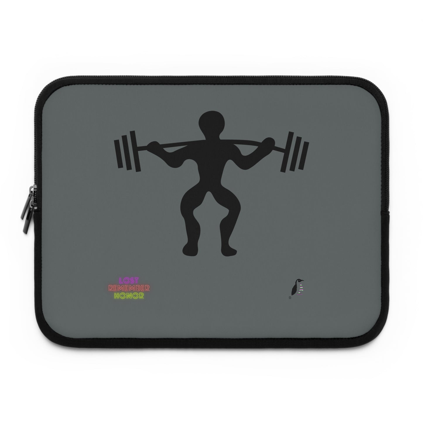 Laptop Sleeve: Weightlifting Dark Grey