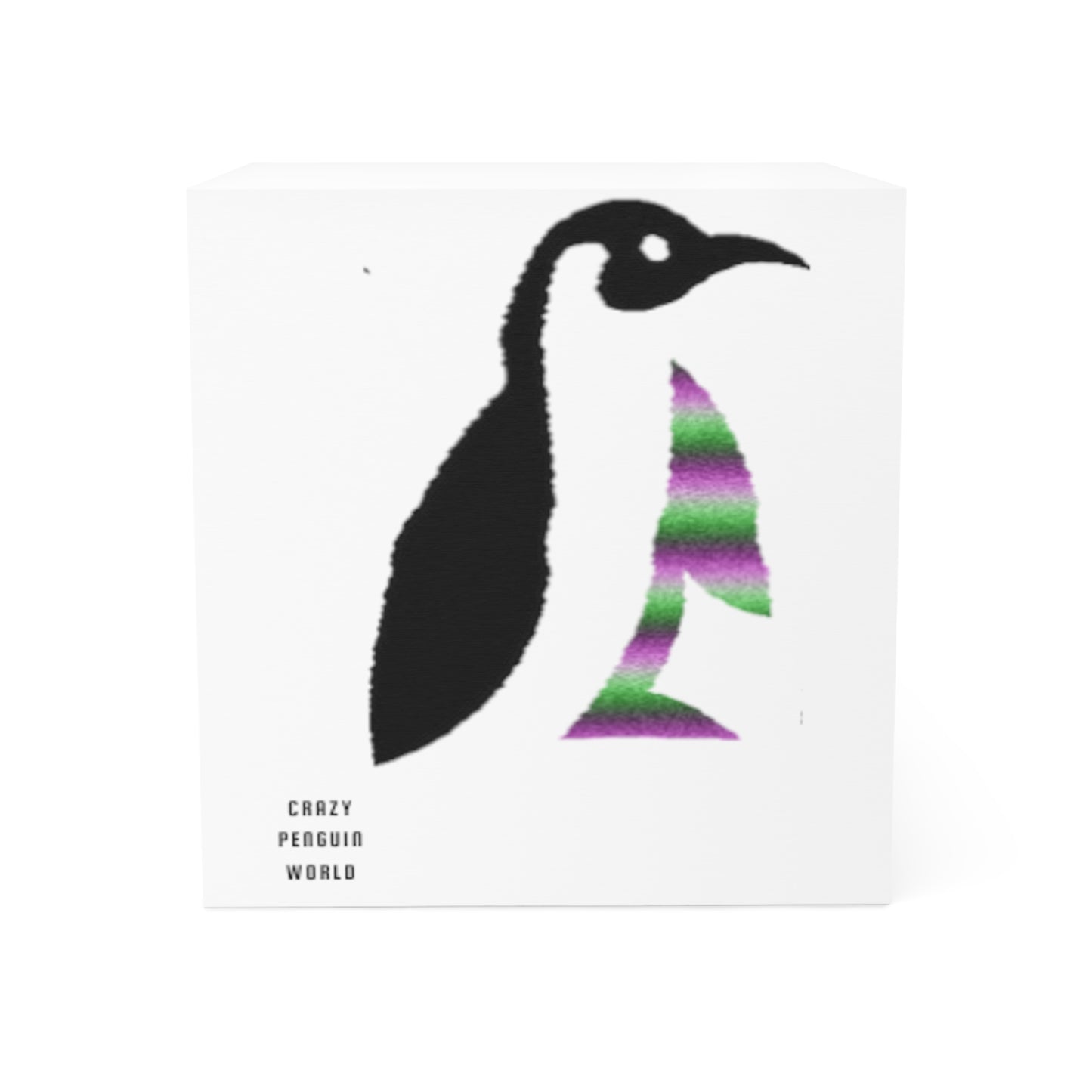 Note Cube: Crazy Penguin World Logo