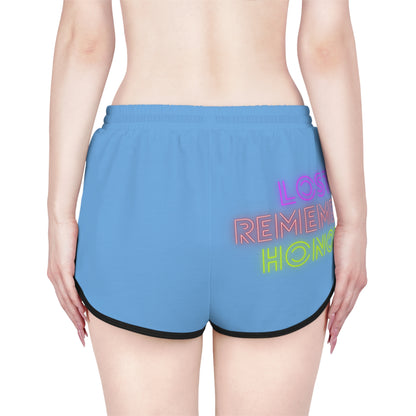 Women's Relaxed Shorts: Soccer Lite Blue