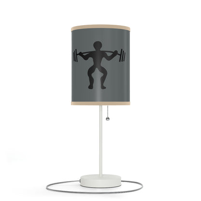 Lamp on a Stand, US|CA plug: Weightlifting Dark Grey