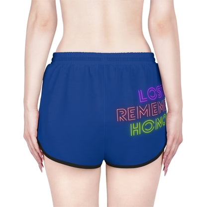 Women's Relaxed Shorts: Fight Cancer Dark Blue