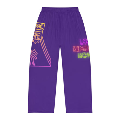 Men's Pajama Pants: Bowling Purple