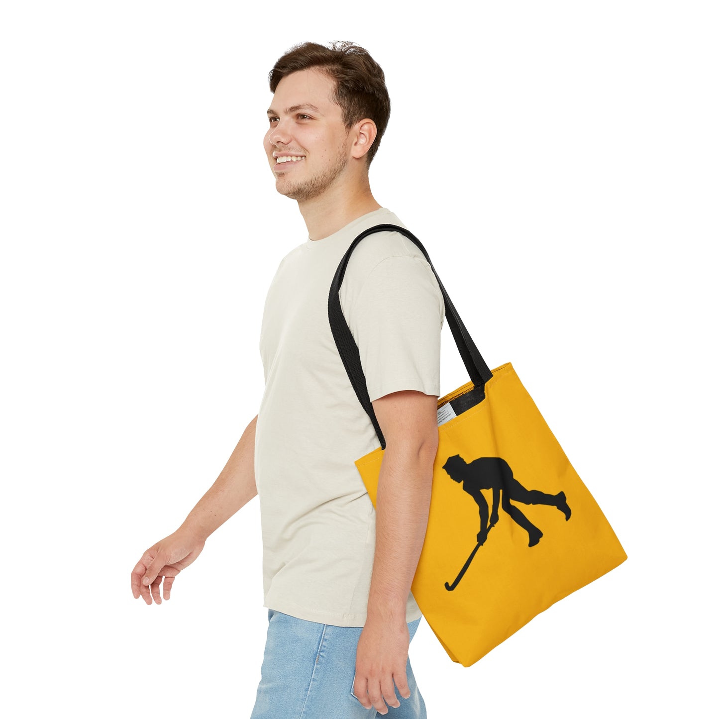 Tote Bag: Hockey Yellow