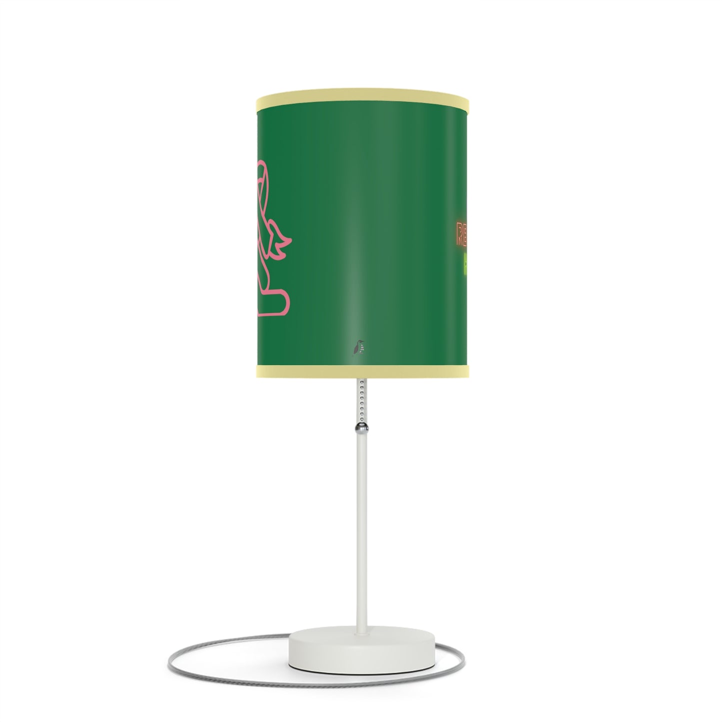 Lamp on a Stand, US|CA plug: Fight Cancer Dark Green