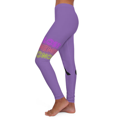 Women's Spandex Leggings: Soccer Lite Purple