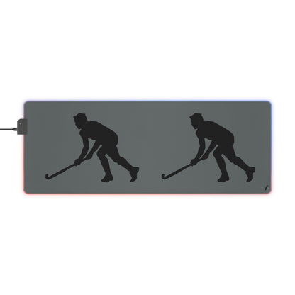 LED Gaming Mouse Pad: Hockey Dark Grey