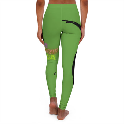 Women's Spandex Leggings: Dance Green