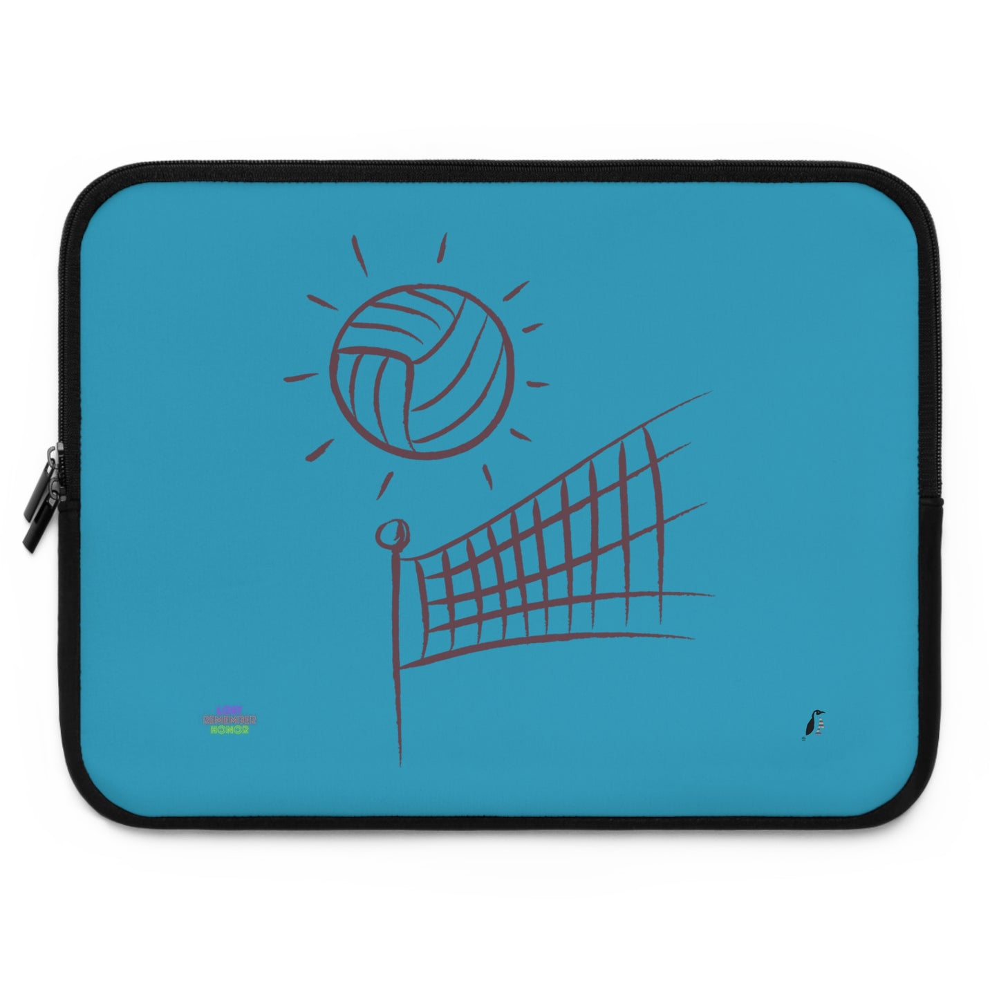 Laptop Sleeve: Volleyball Turquoise