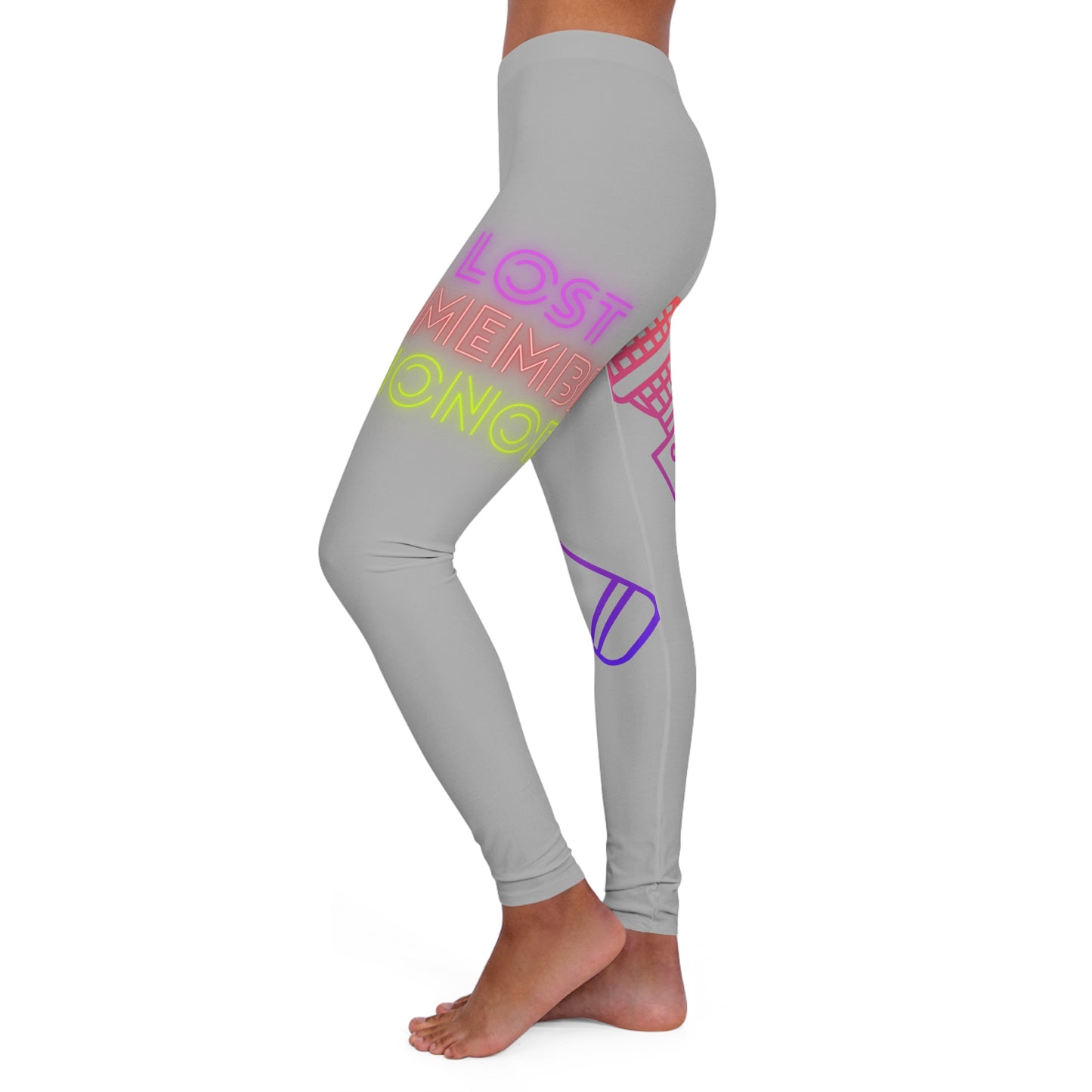 Women's Spandex Leggings: Music Lite Grey