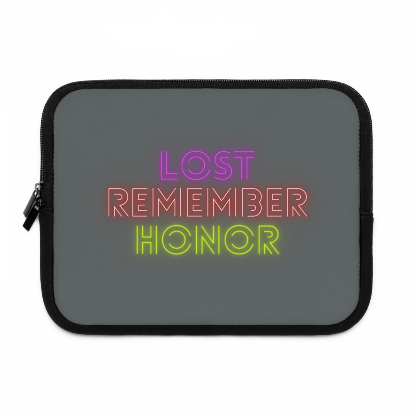 Laptop Sleeve: Lost Remember Honor Dark Grey