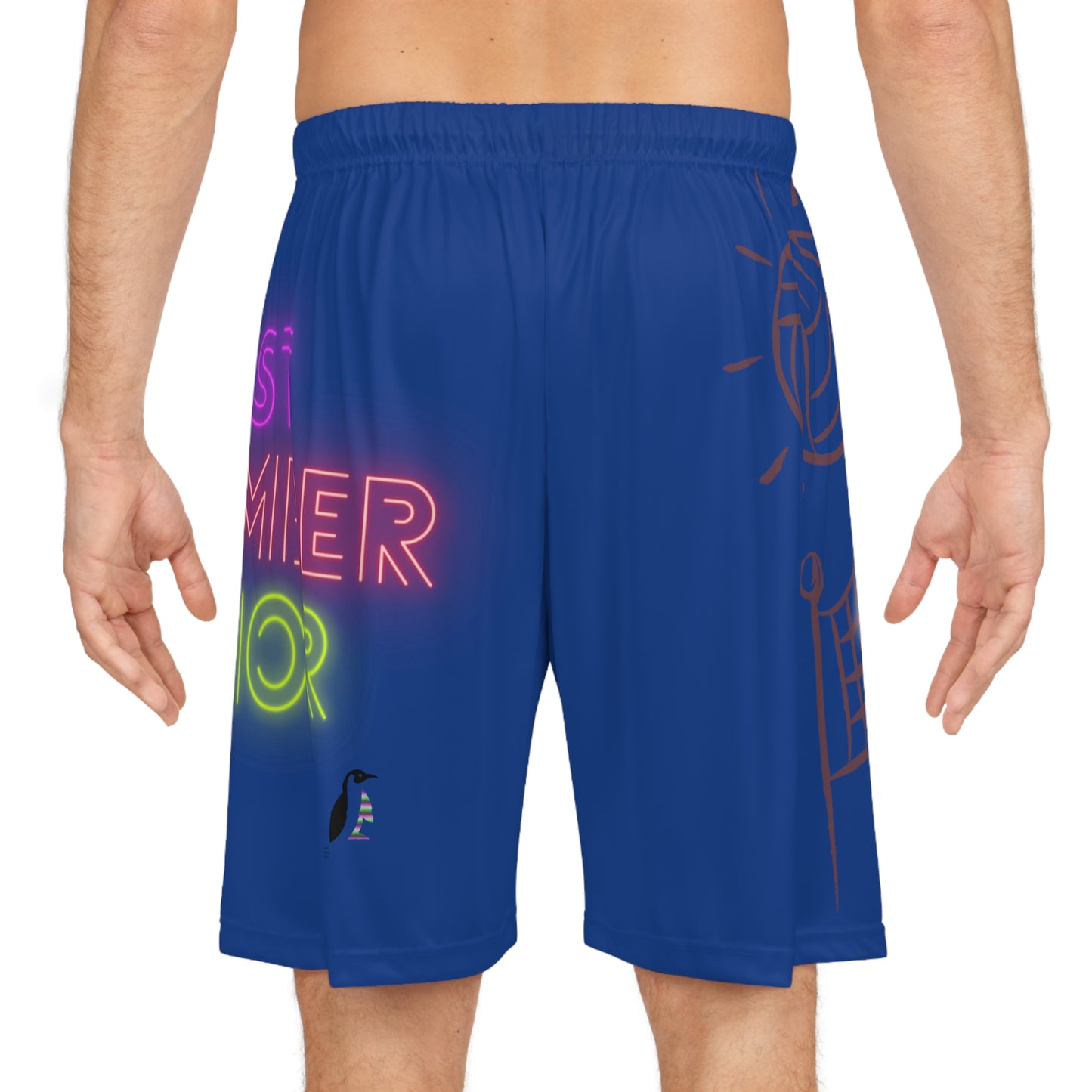 Basketball Shorts: Volleyball Dark Blue