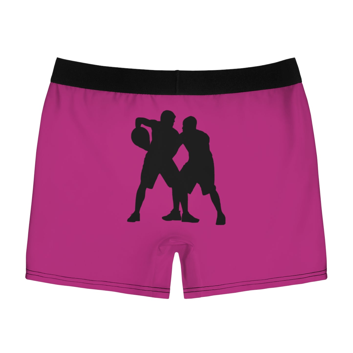 Men's Boxer Briefs: Basketball Pink