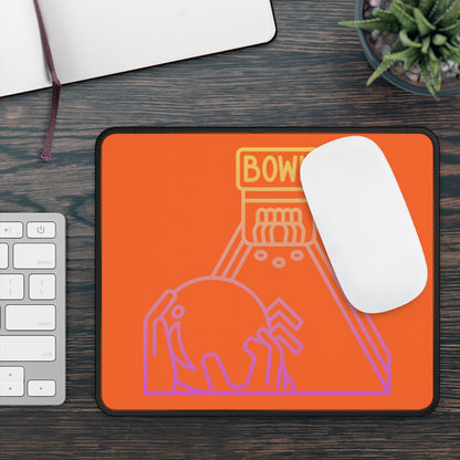 Gaming Mouse Pad: Bowling Orange