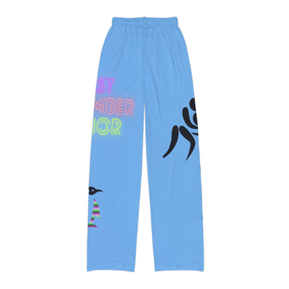 Kids Pajama Pants: Wrestling Lite Blue