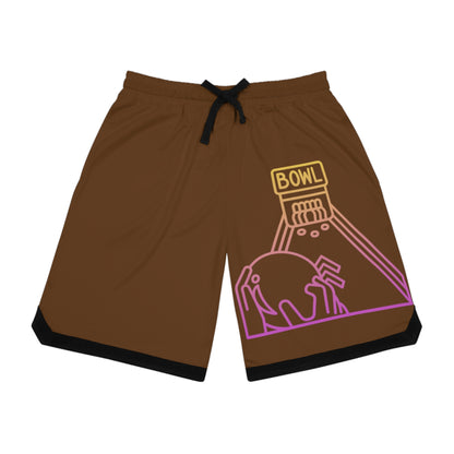 Basketball Rib Shorts: Bowling Brown