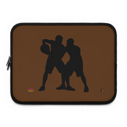 Laptop Sleeve: Basketball Brown