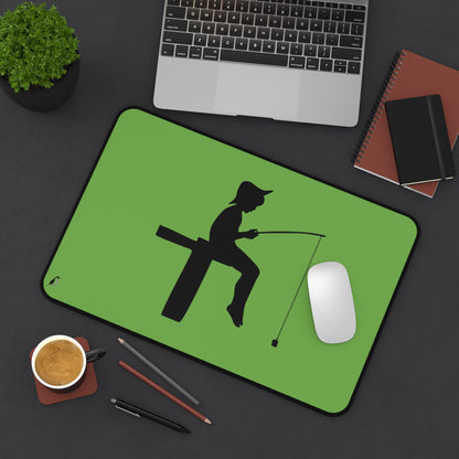 Desk Mat: Fishing Green