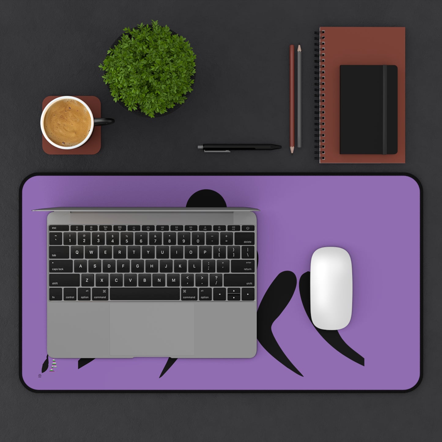 Desk Mat: Wrestling Lite Purple