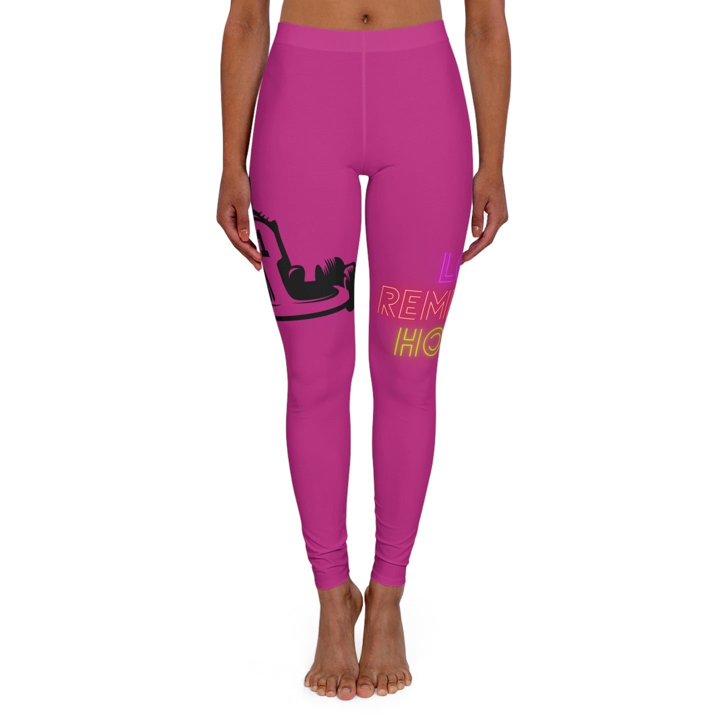 Women's Spandex Leggings: Racing Pink