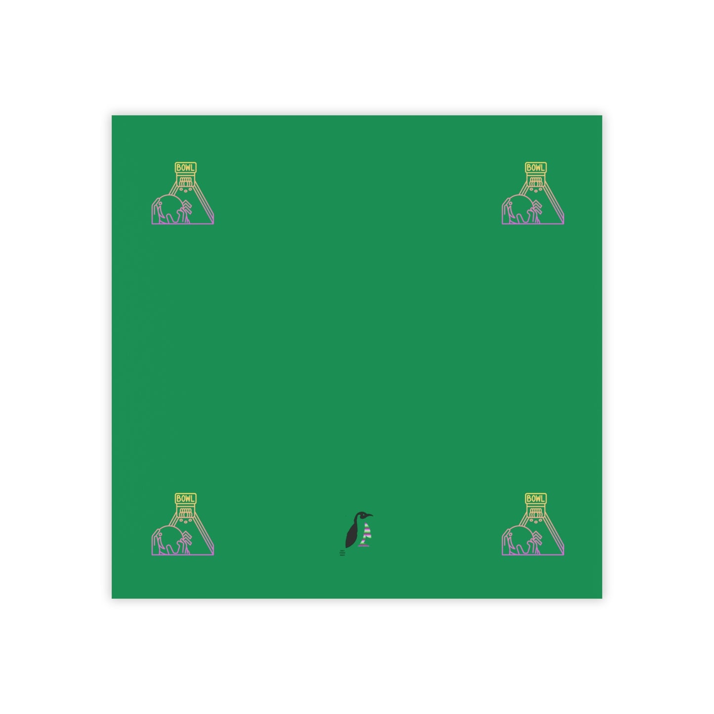 Post-it® Note Pads: Bowling Dark Green