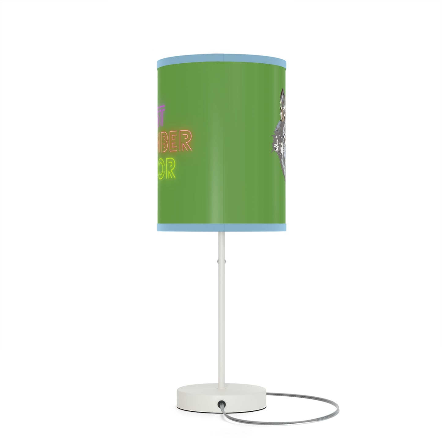 Lamp on a Stand, US|CA plug: Wolves Green