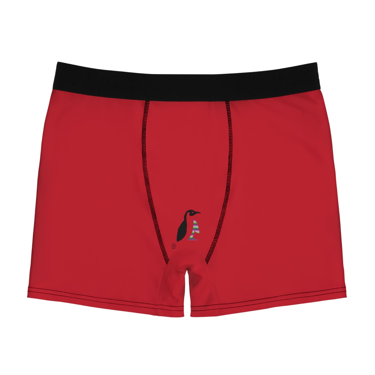 Men's Boxer Briefs: Golf Dark Red