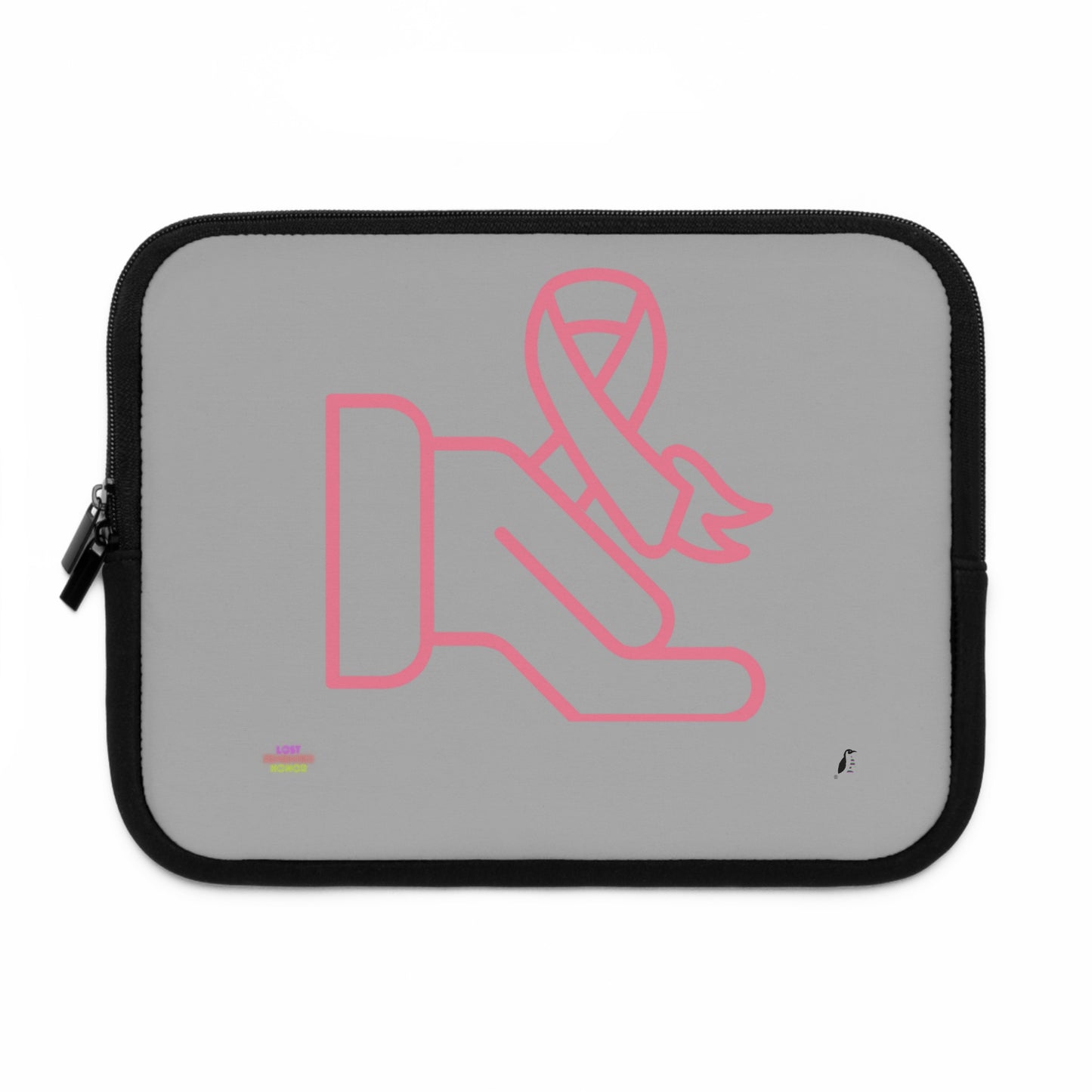 Laptop Sleeve: Fight Cancer Lite Grey