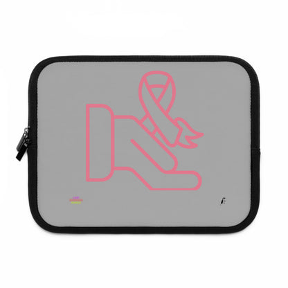 Laptop Sleeve: Fight Cancer Lite Grey