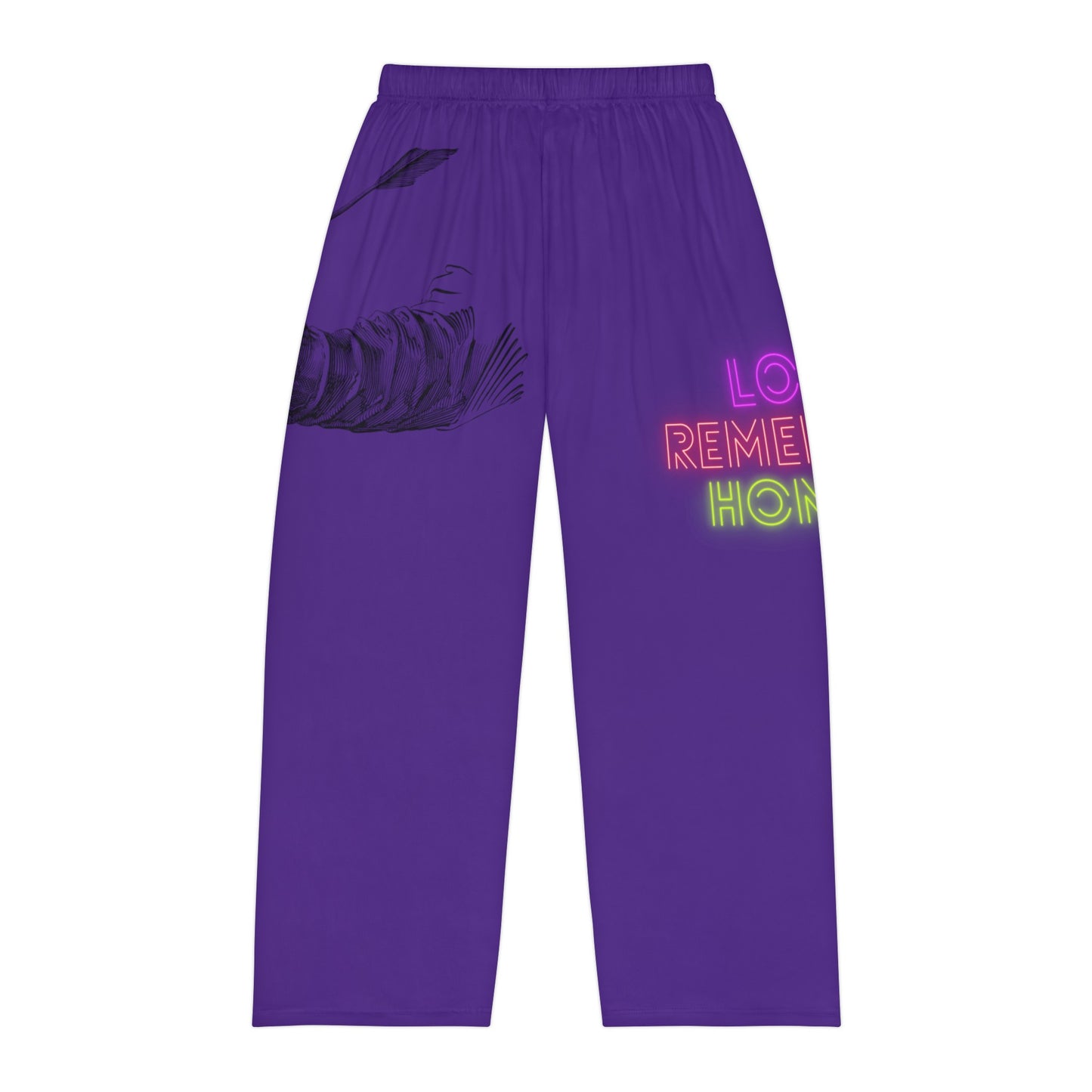 Men's Pajama Pants: Writing Purple