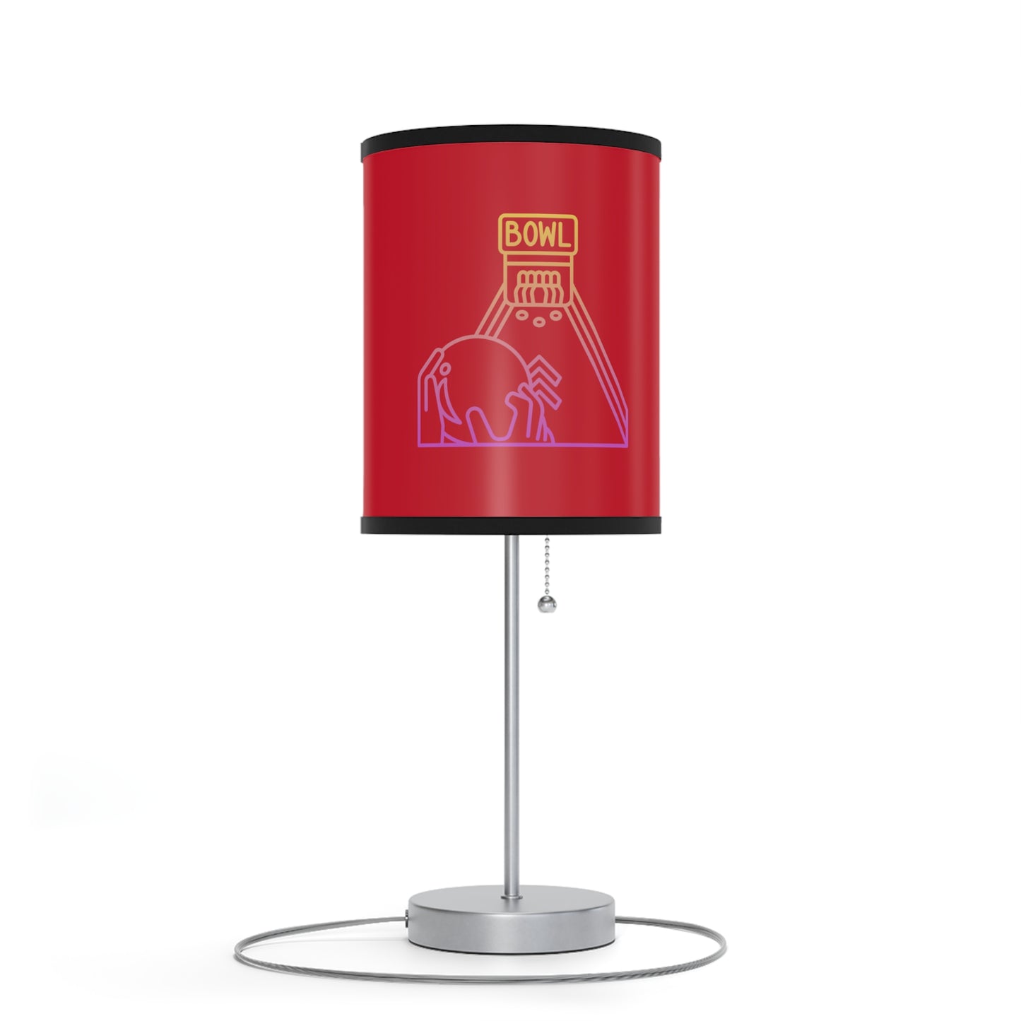 Lamp on a Stand, US|CA plug: Bowling Dark Red