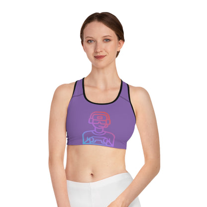 Sports Bra: Gaming Lite Purple