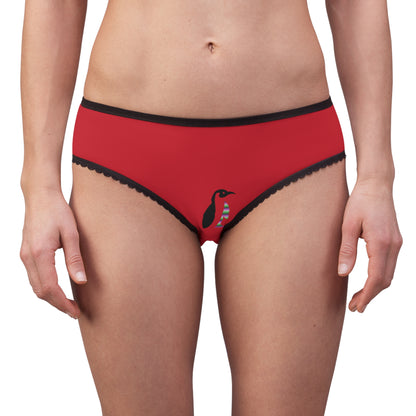 Women's Briefs: Tennis Dark Red