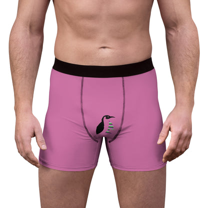 Men's Boxer Briefs: Racing Lite Pink